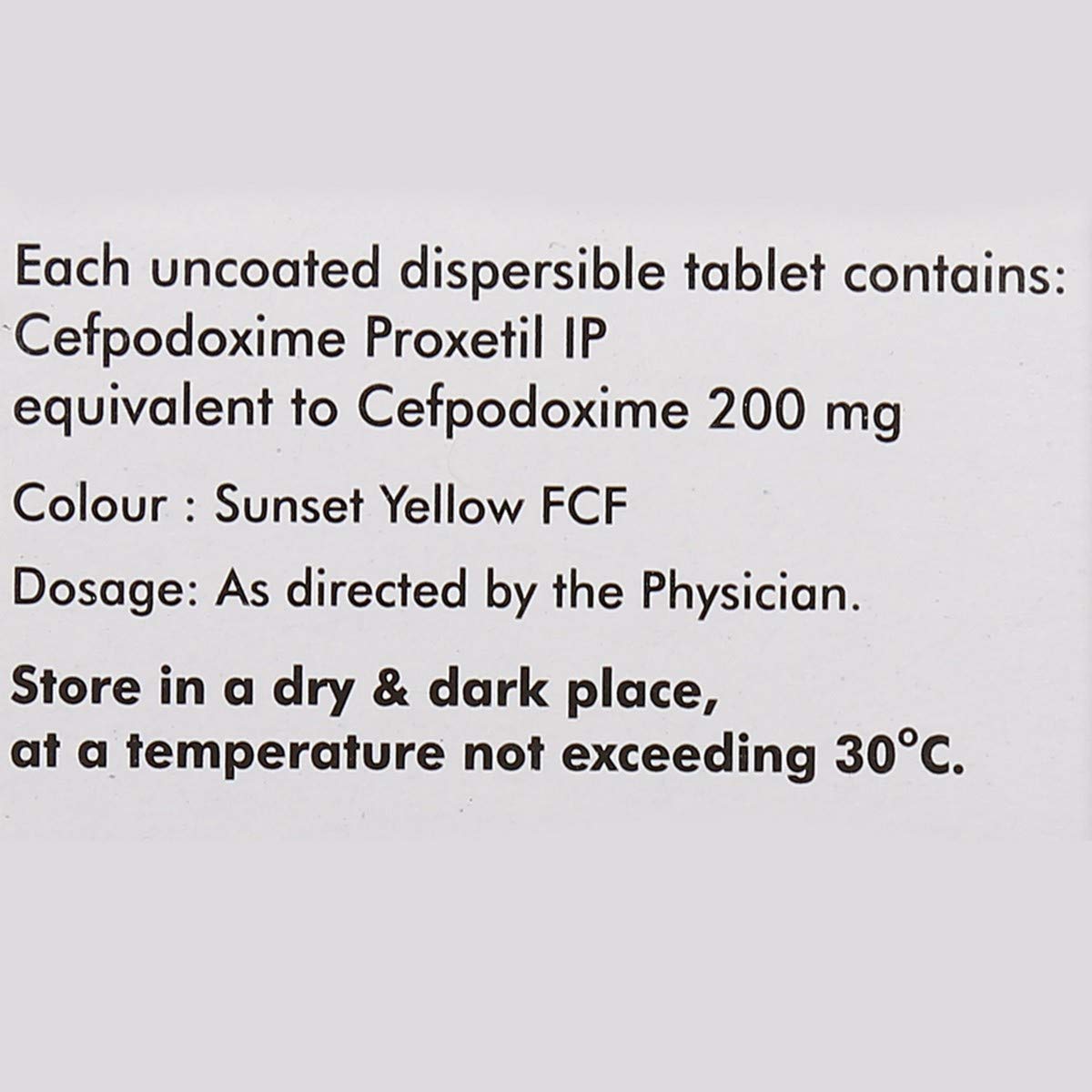 Microcef 200 DT - Strip of 10 Tablets