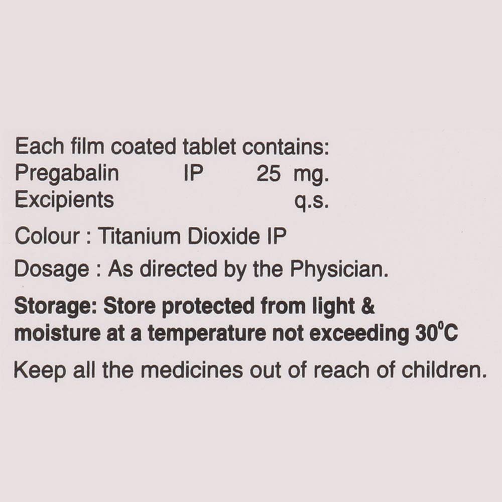 Gabawin 25 - Strip of 10 Tablets