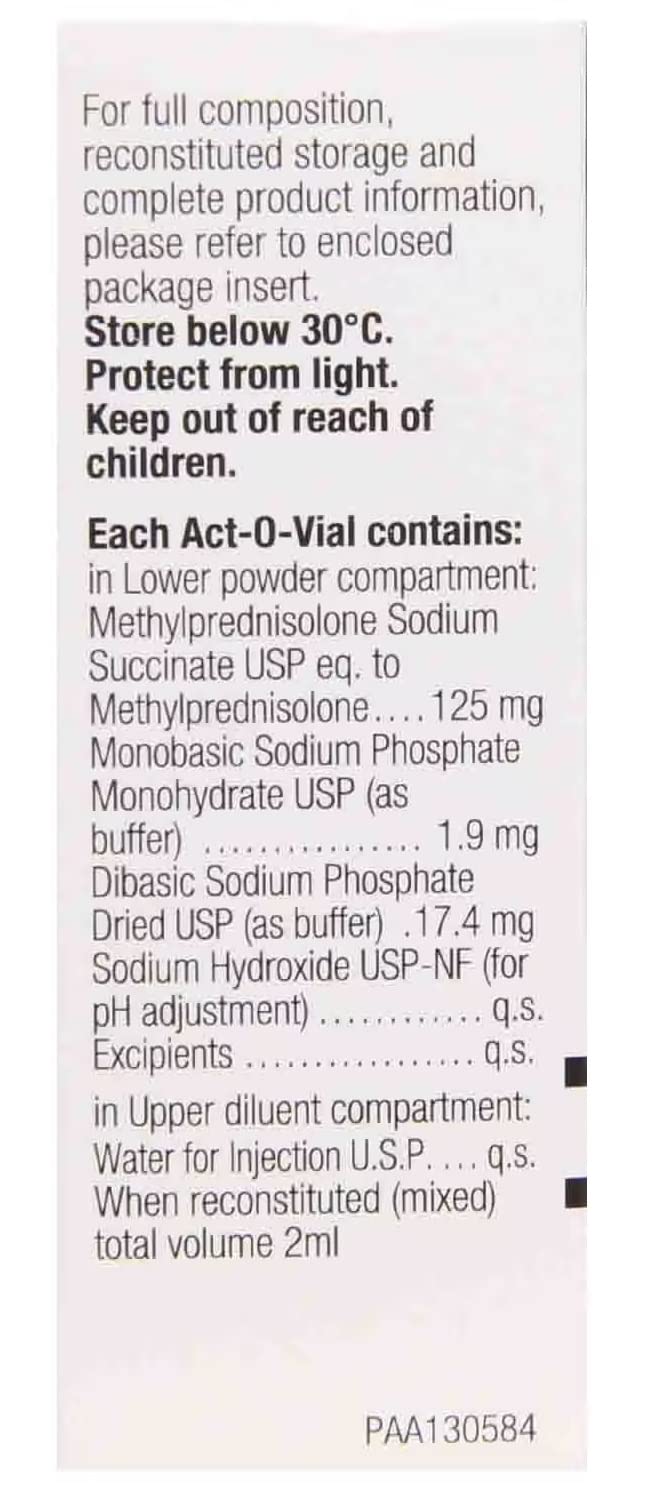 Solu Medrol 125mg - Vial of 1 Injection