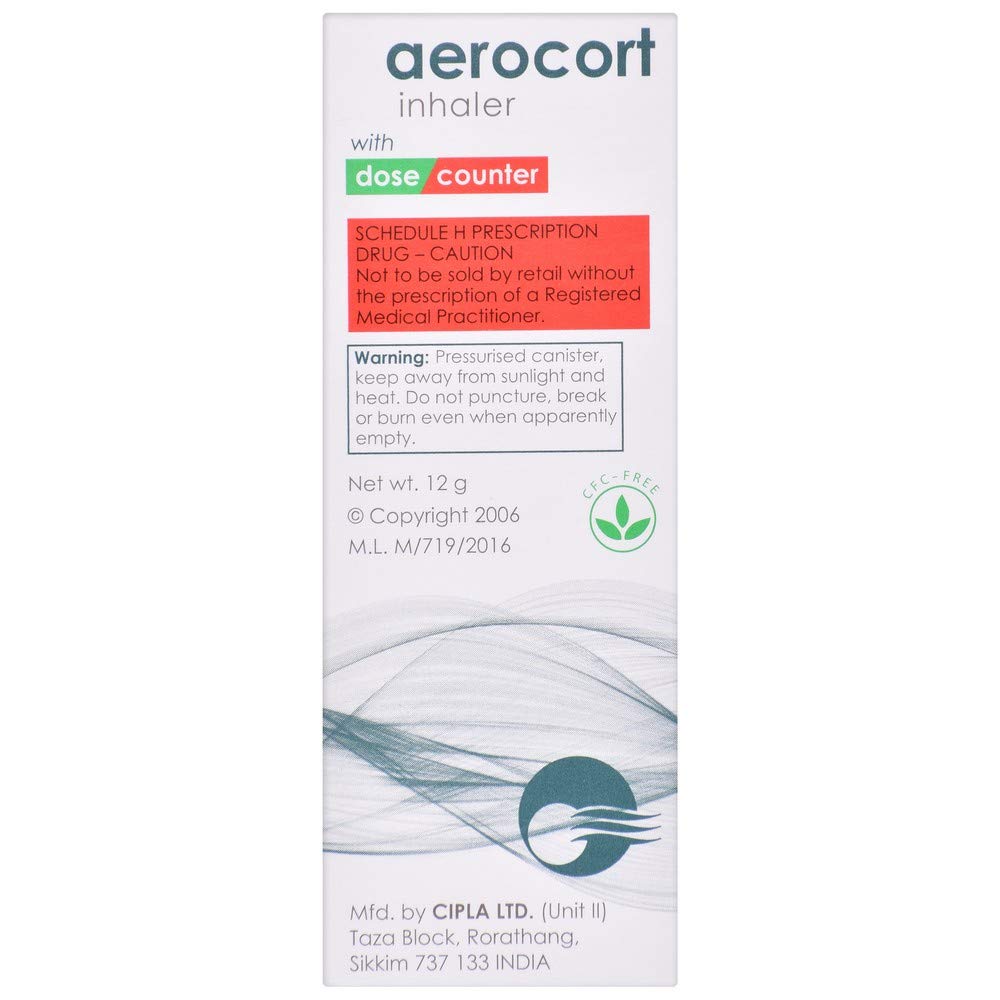 Aerocort - Bottle of 200 Metered Doses Inhaler