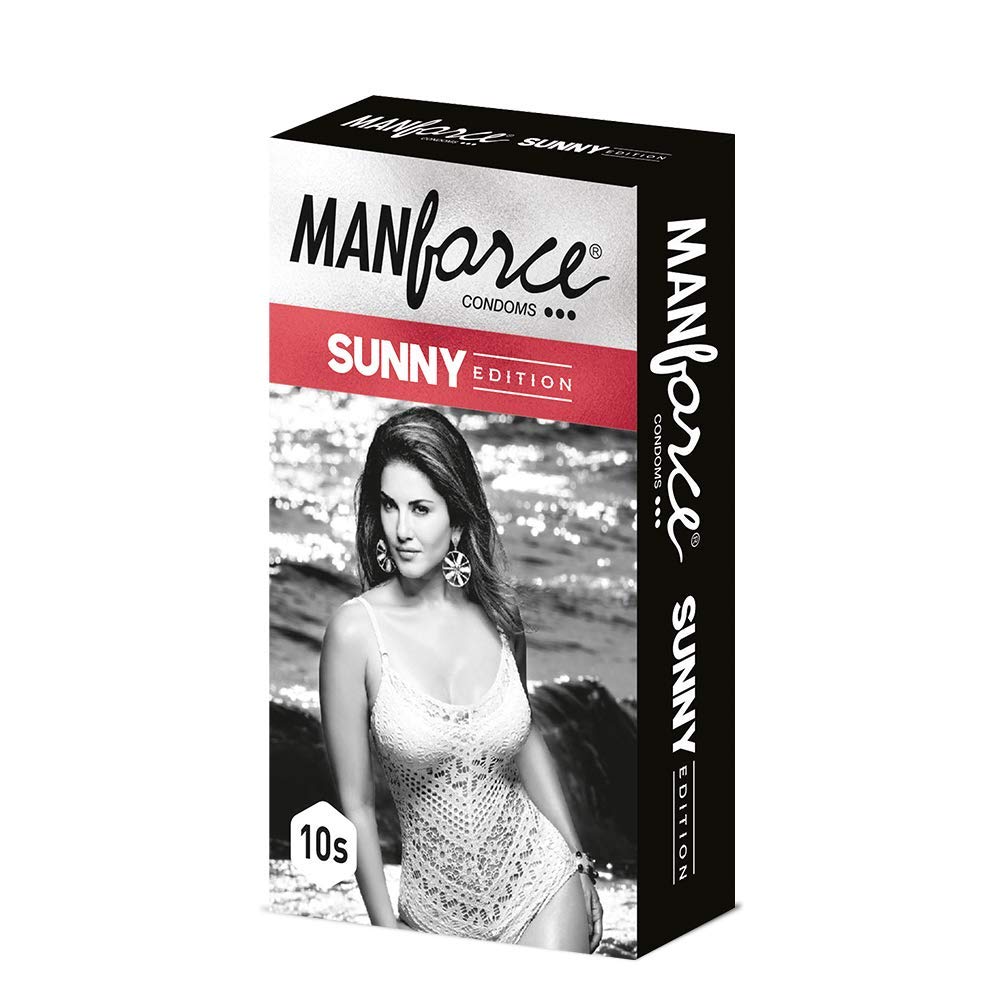 Manforce Sunny Edition Condoms | 10 pcs | Ribbed, Dotted & Anatomically Shaped Condoms | India’s No. 1* Condom Brand for Safe Sex