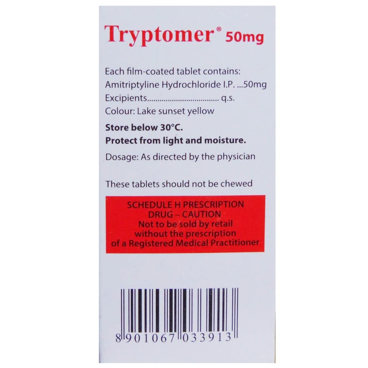 Tryptomer 50MG - Strip of 15 Tablets