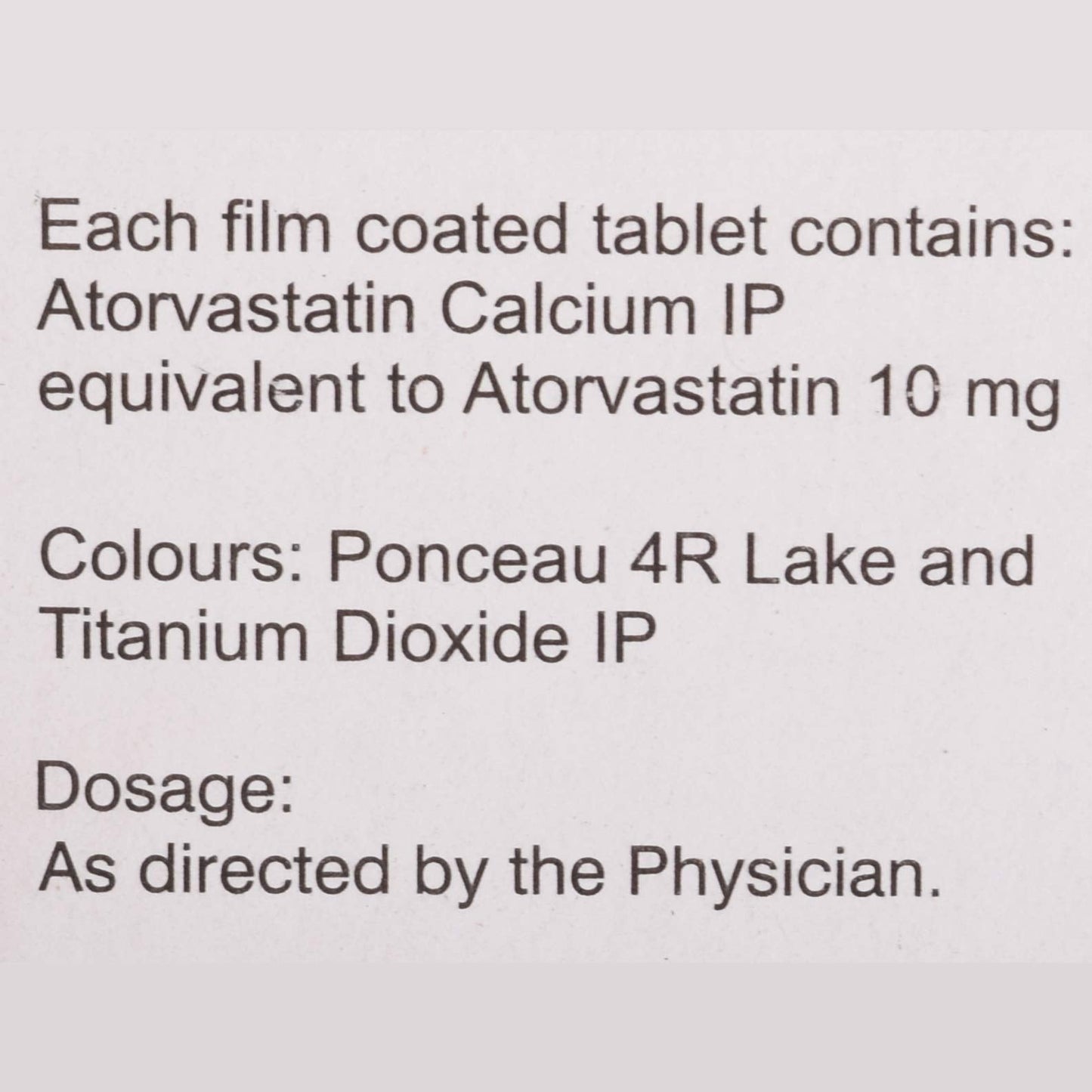 Atormac 10 - Strip of 10 Tablets