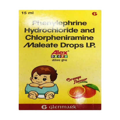 ALEX - Bottle of 15 ml ORANGE FLAVOUR PAEDIATRIC Drops