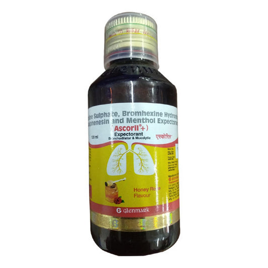 ASCORIL PLUS HONEY ROSE FLAVOUR - Bottle of 120ml Expectorant