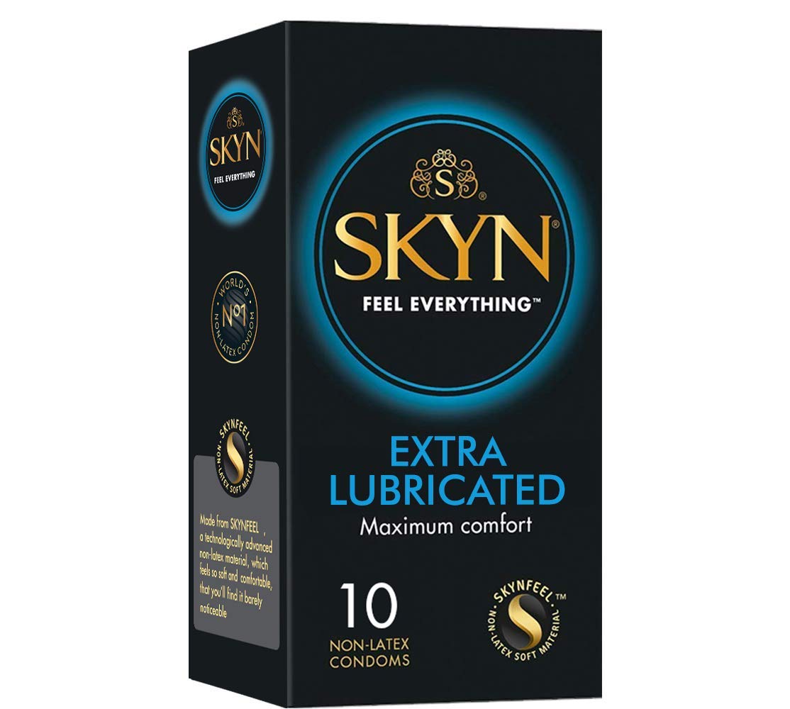 Skyn Extra Lubricated condoms for men- 30 count|Feel Everything|Latex Free