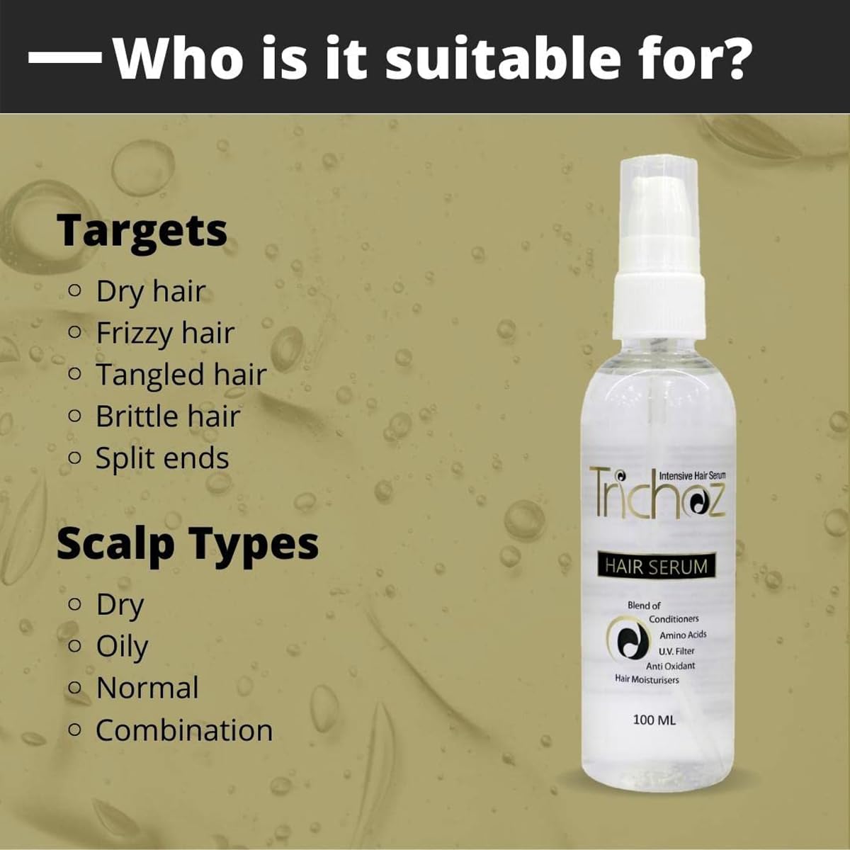 Trichoz - Bottle of 100ml Hair Serum