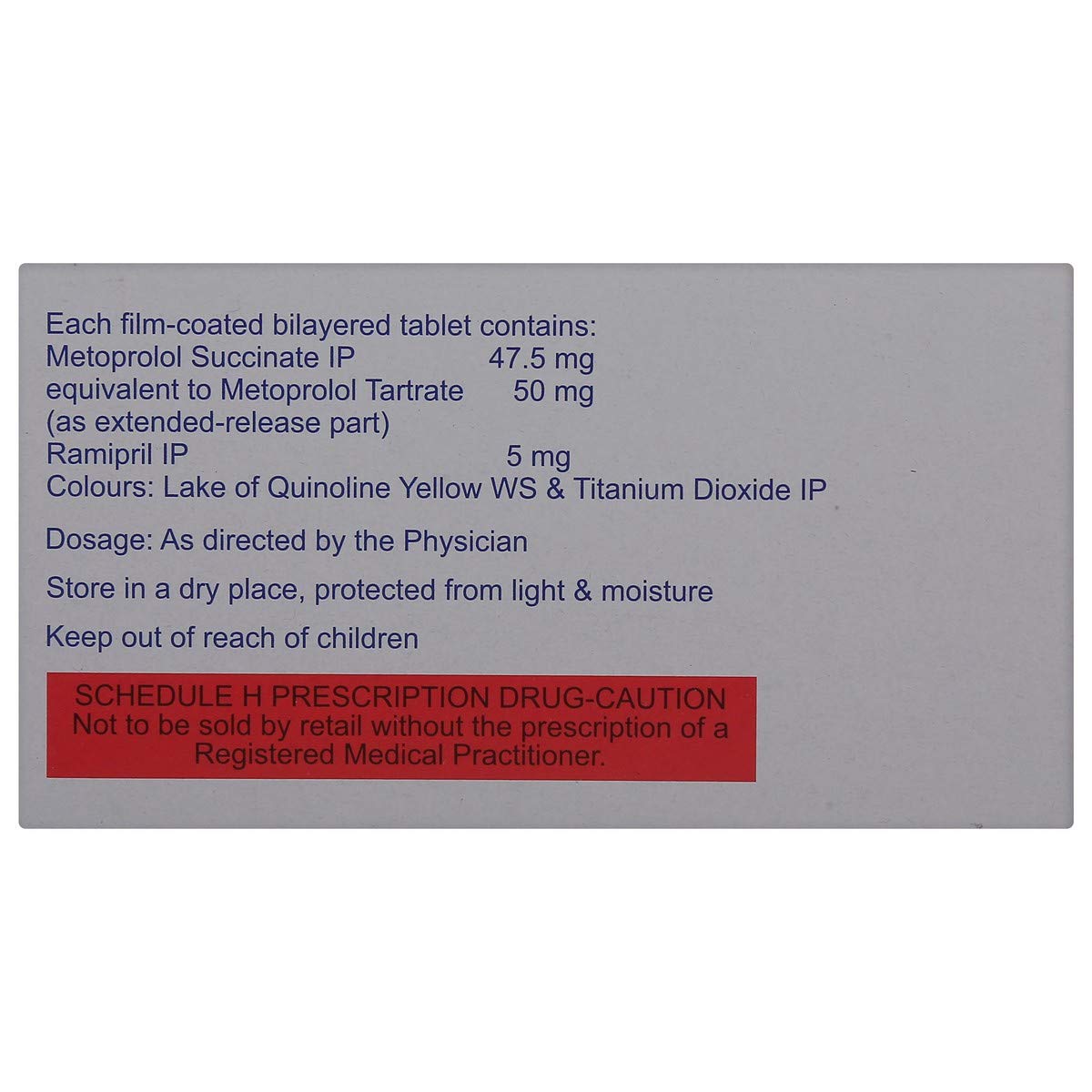 Ace Revelol 50/5 - Strip of 10 Tablets