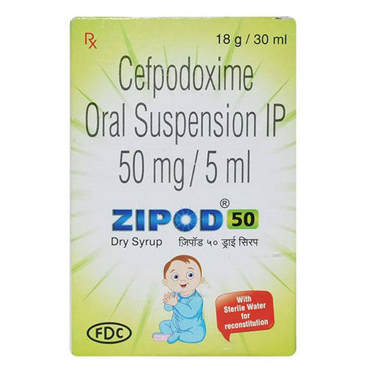 Zipod 50 mg - Bottle of 30ml DRY SYRUP