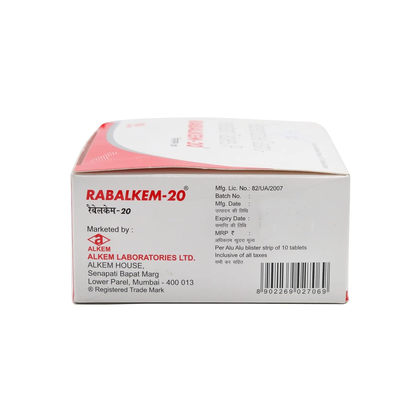 RABALKEM 20MG - Strip of 10 Tablets