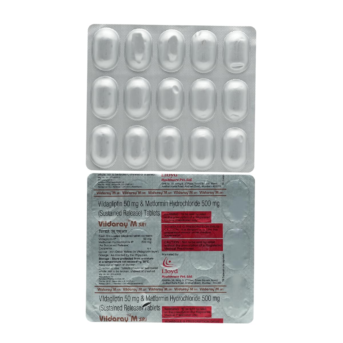 Vildaray-M SR - Strip of 15 Tablets