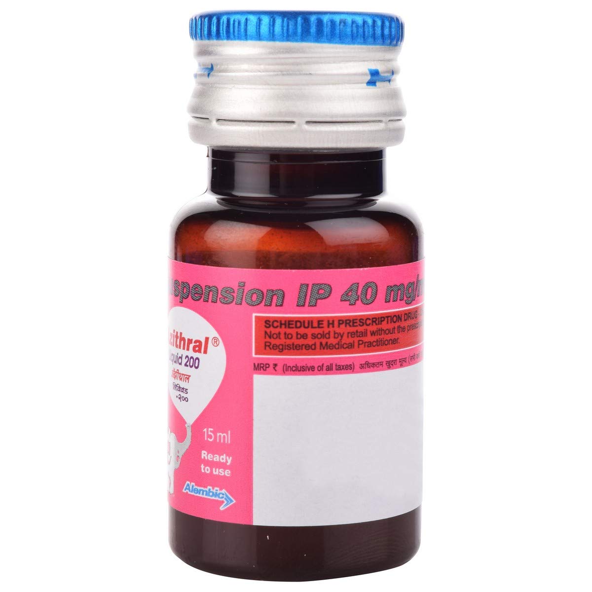 Azithral Liquid 200 - Bottle of 15 ml Suspension