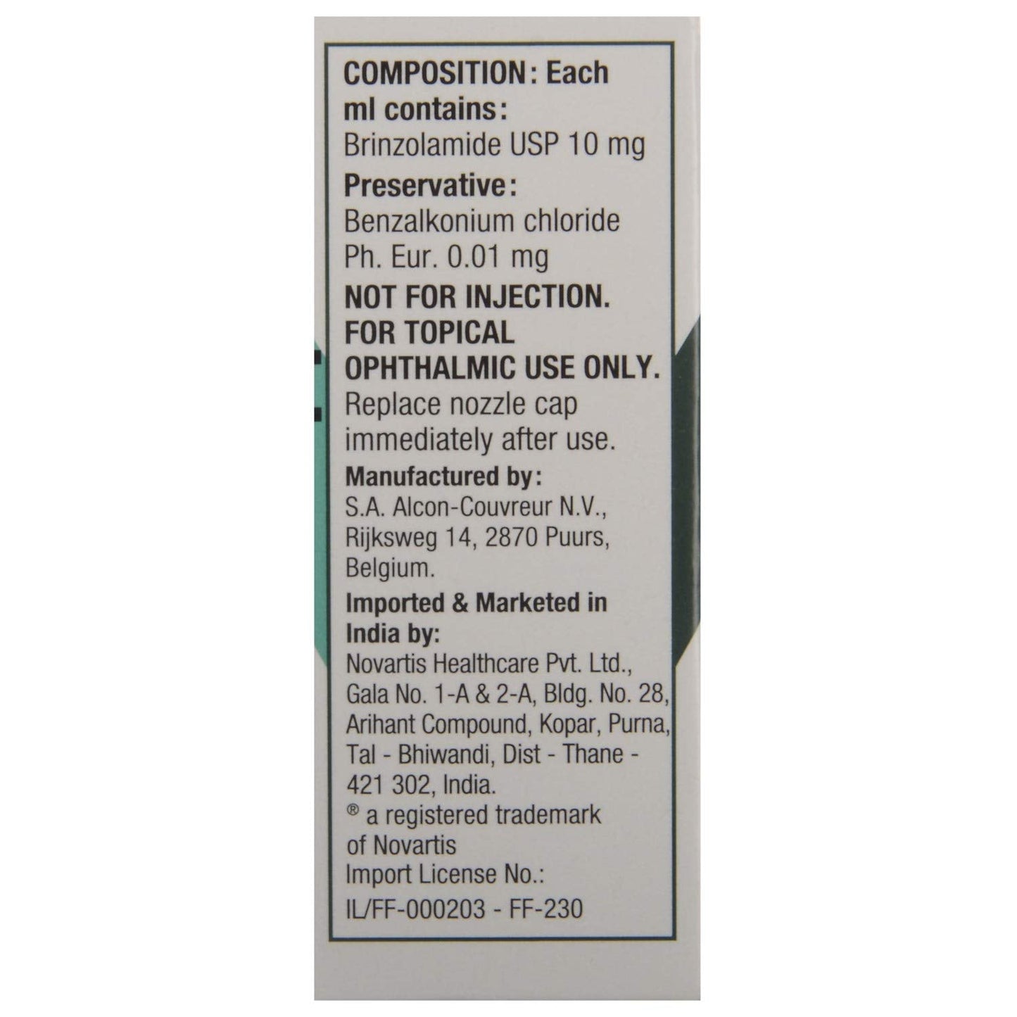 Azopt Opthalmic Suspension 5 ml