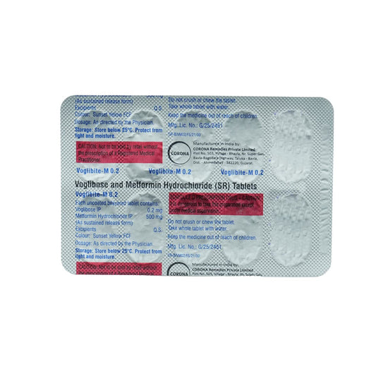 Voglibite M 0.2 MG - Strip of 10 Tablets