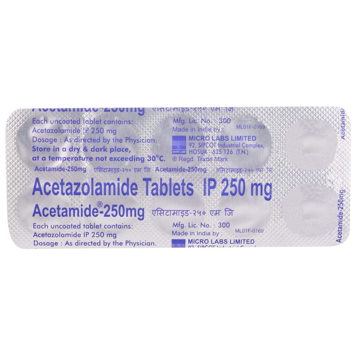 Acetamide-250 Mg - Strip of 10 Tablets