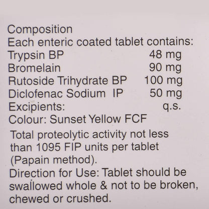 Zymoflam D - Strip of 10 Tablets