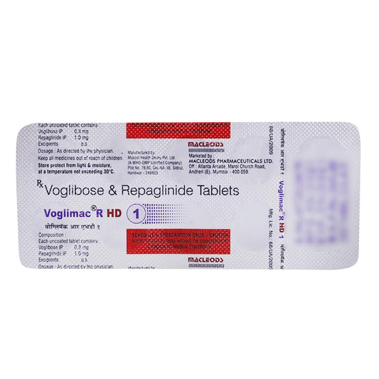 Voglimac R HD 1 - Strip of 10 Tablets