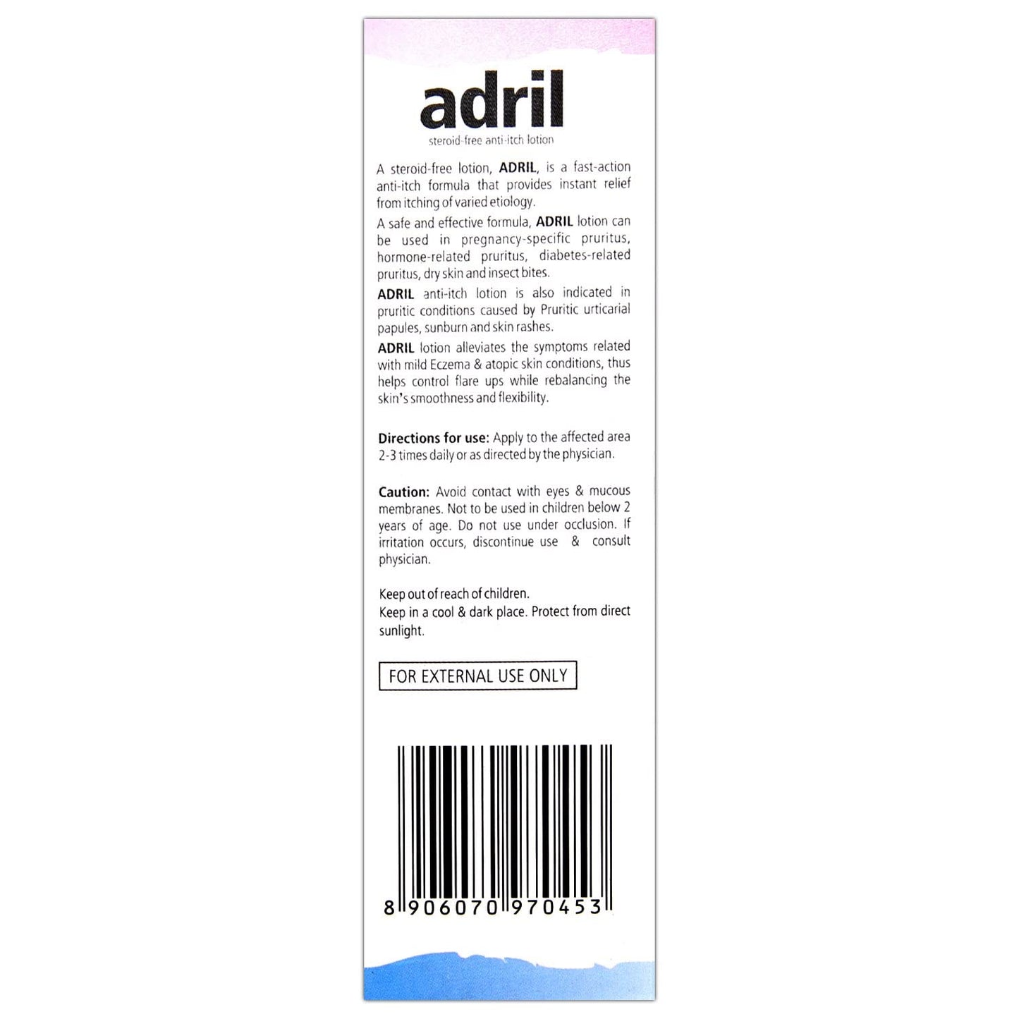 Adril - Tube of 100ml Lotion