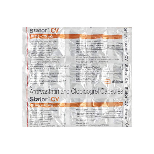 Stator CV 10mg+75mg - Strip of 15 Capsules