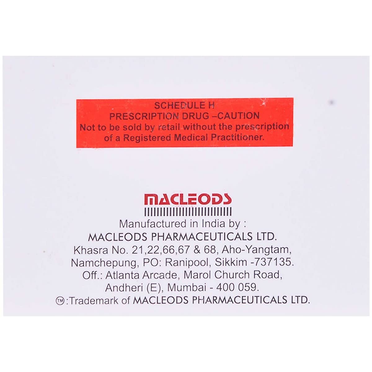 Amlovas M 2.5/25MG - Strip of 10 Tablets