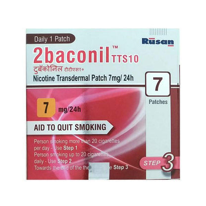 2Baconil TTS10 7mg/24h - Pack of 7 Nicotine Transdermal Patches