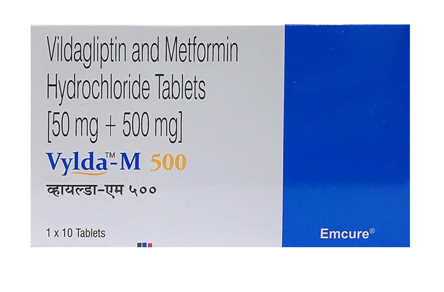 Vylda-M 500 - Strip of 10 Tablets