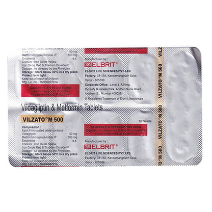 Vilzato M 500/50MG - Strip of 10 Tablets