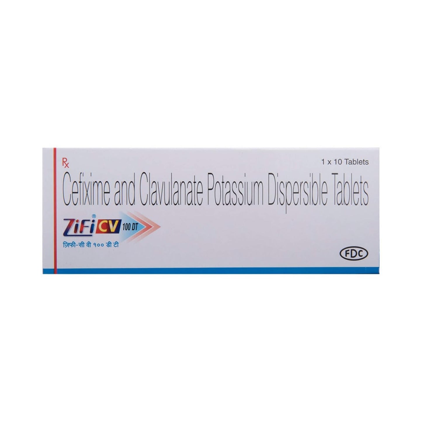 Zifi CV 100 DT - Strip of 10 Tablets