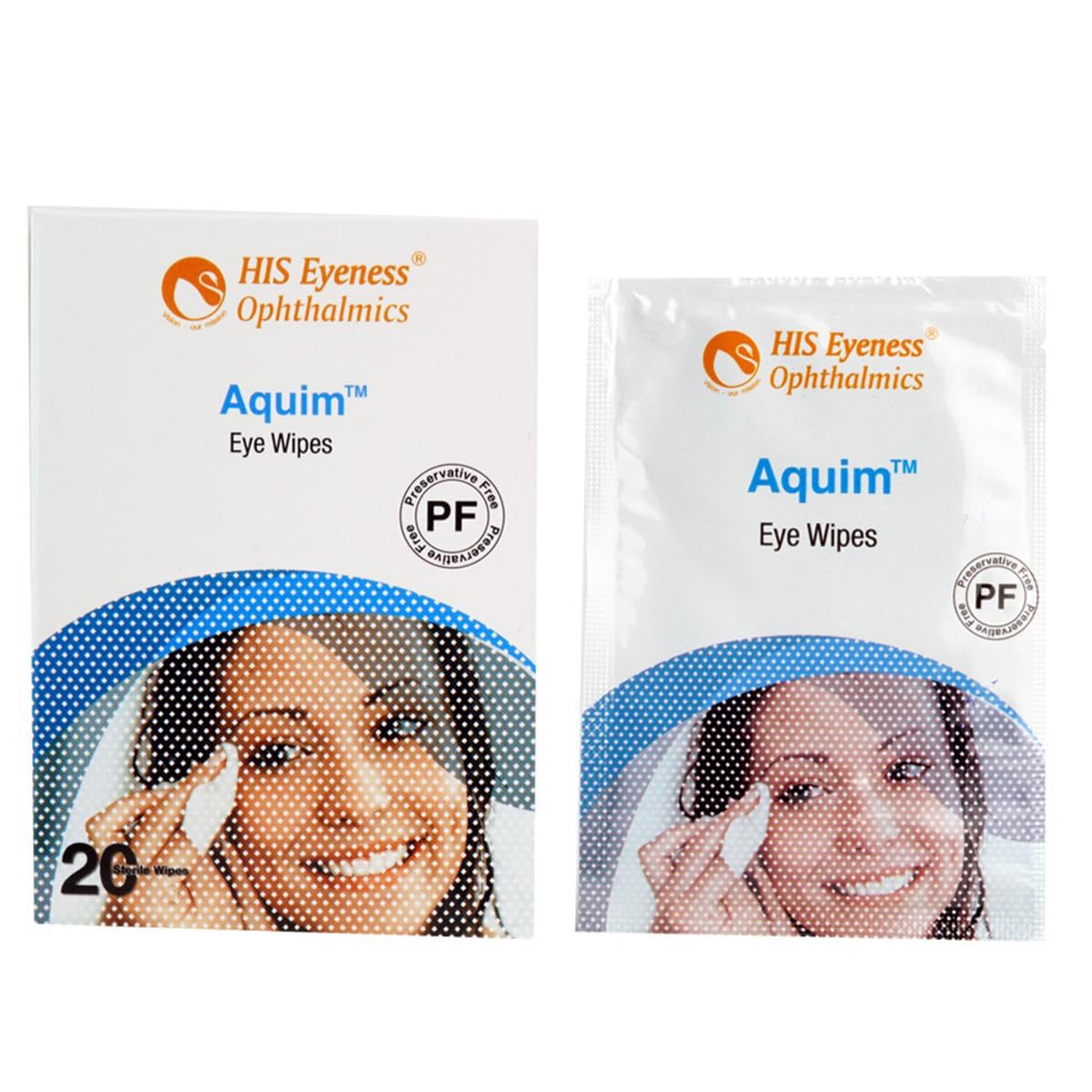 Aquim His Eyeness - Pack of 20g Eye Wipes