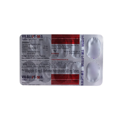 Vilglipt-M 50/500MG - Strip of 10 Tablets