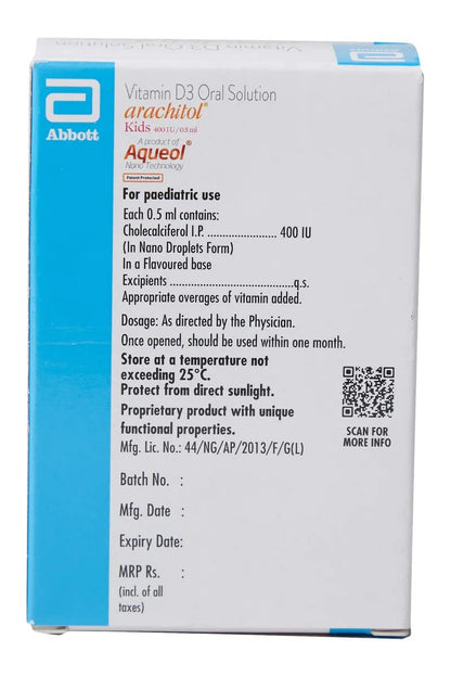 Arachitol Nano - Bottle of 15 ml Pediatric Drops