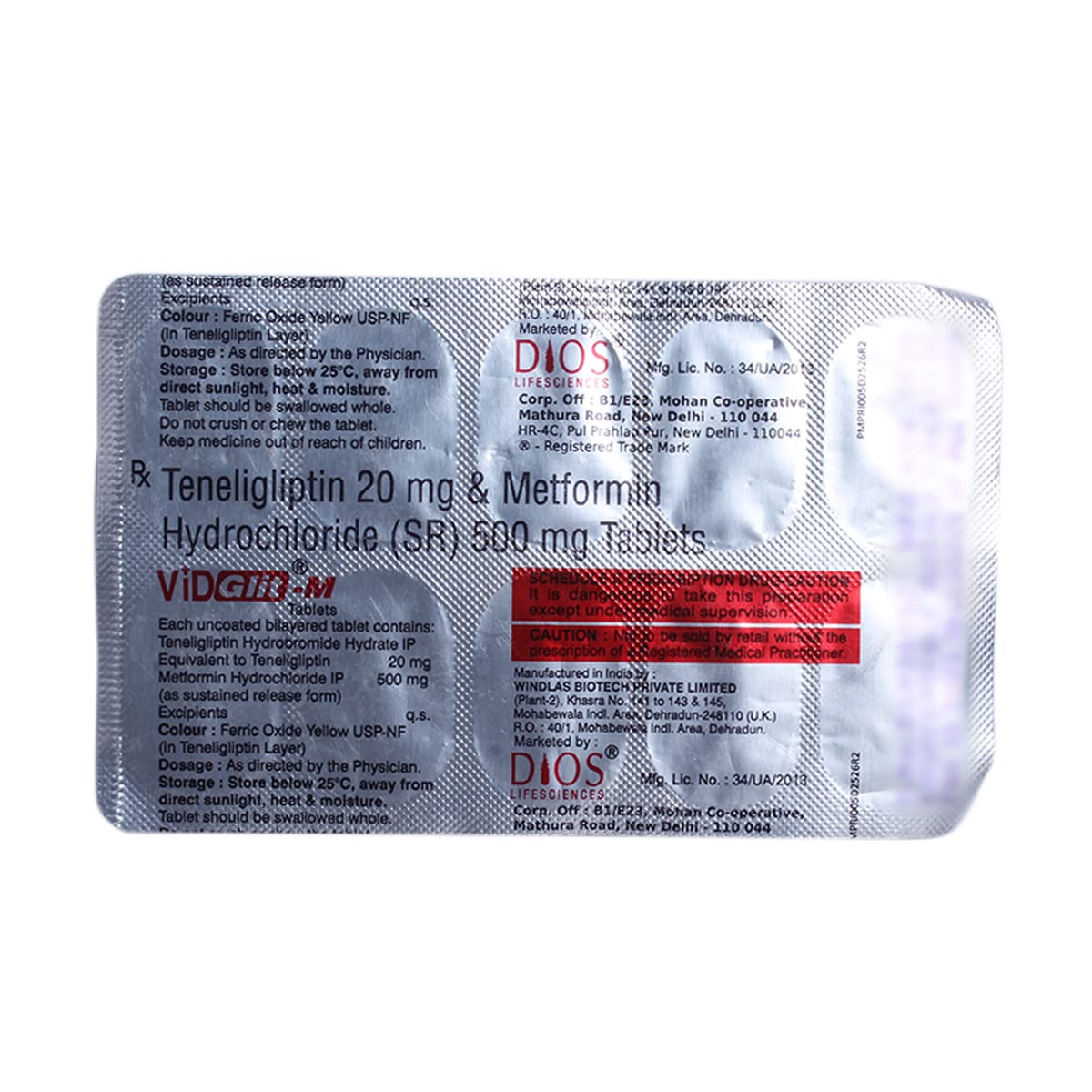 Vidglit-M - Strip of 10 Tablets