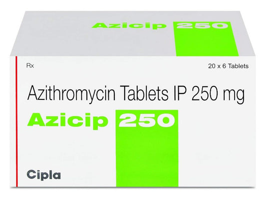 Azicip 250 - Strip of 6 Tablets