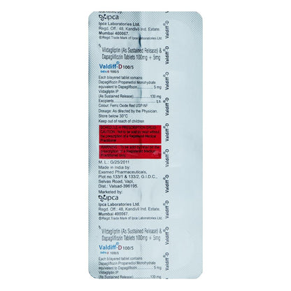 Valdiff D 100/5 - Strip of 10 Tablets