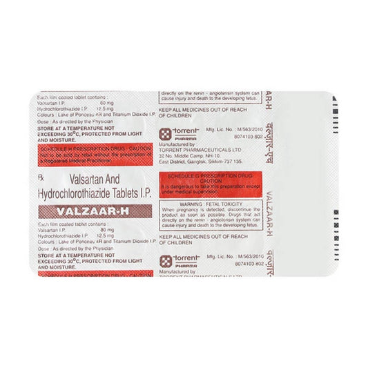 Valzaar H - Strip of 15 Tablets