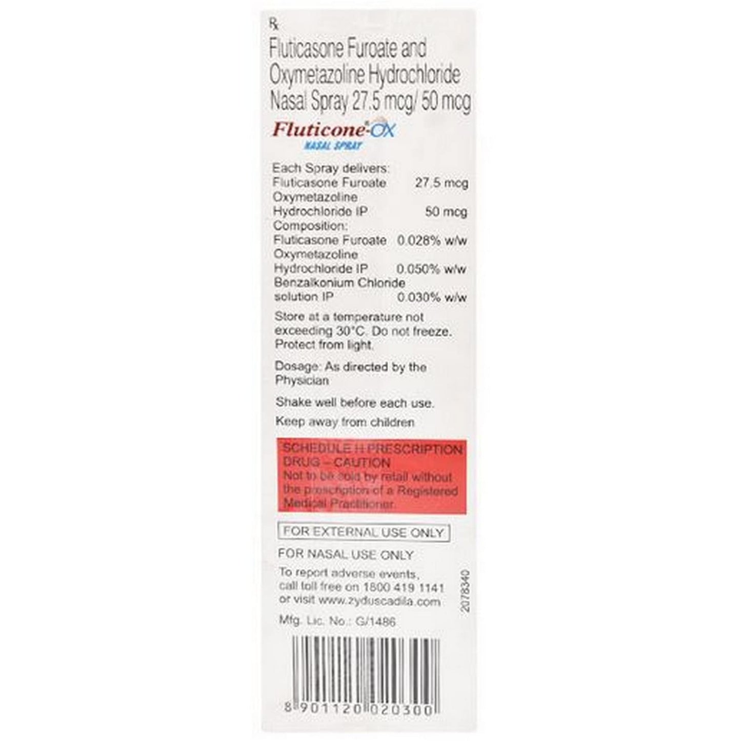 Fluticone-OX Nasal Spray 7 gm