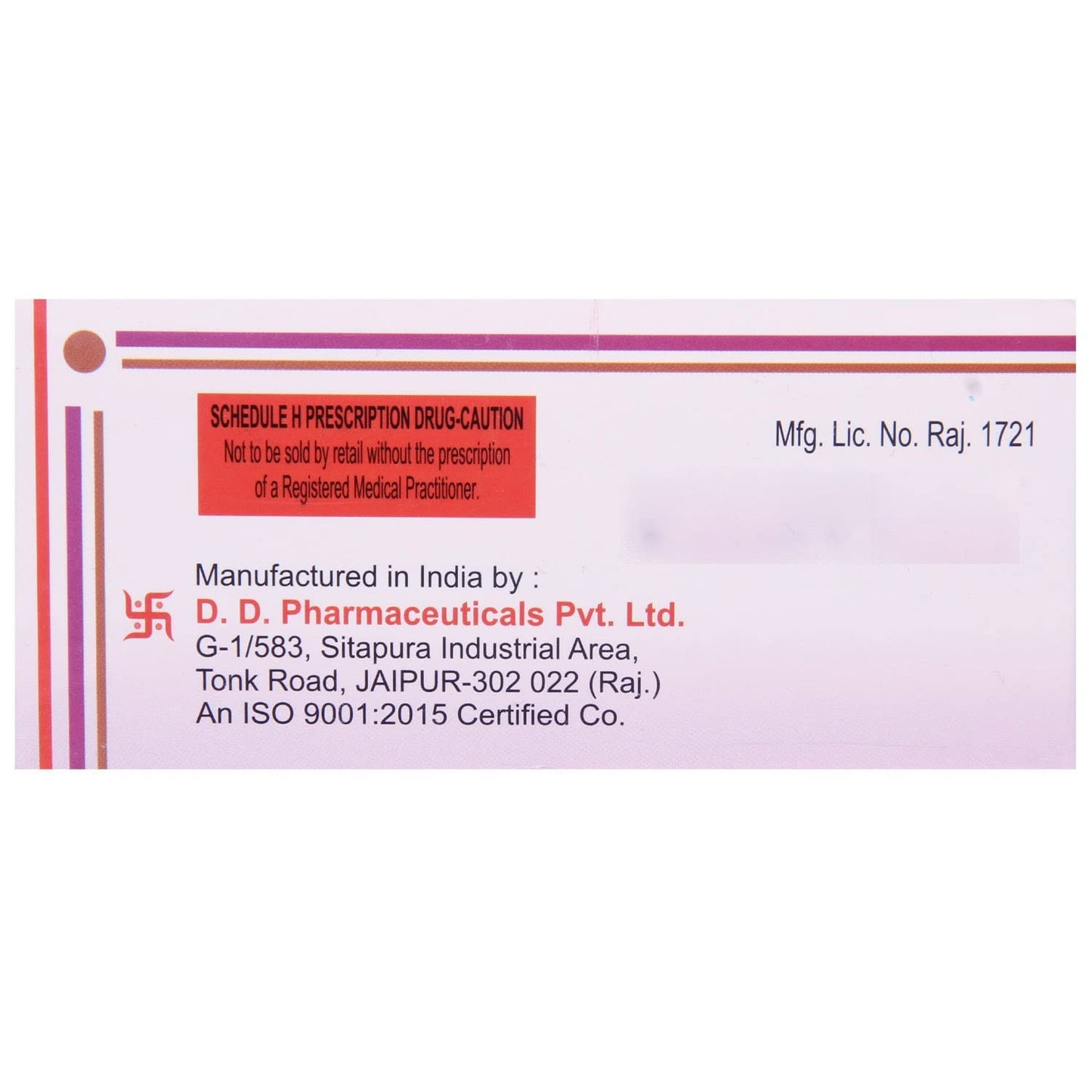 Valpo CR-200 - Strip of 10 Tablets