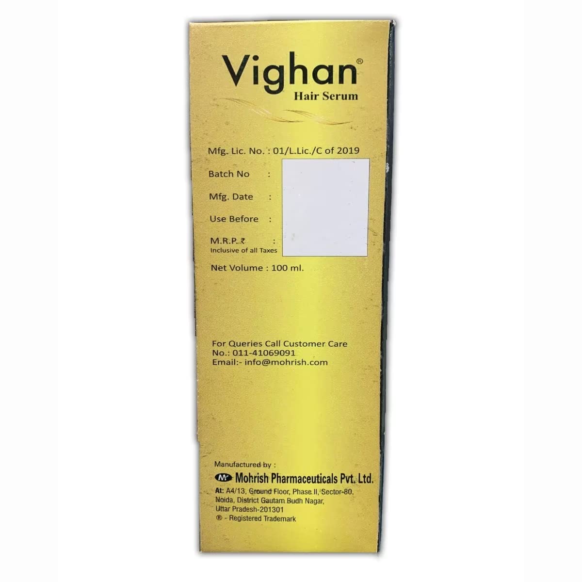 Vighan - Bottle of 100ml Hair Serum