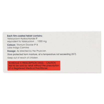 Valcivir-1000 - Strip of 3 Tablets