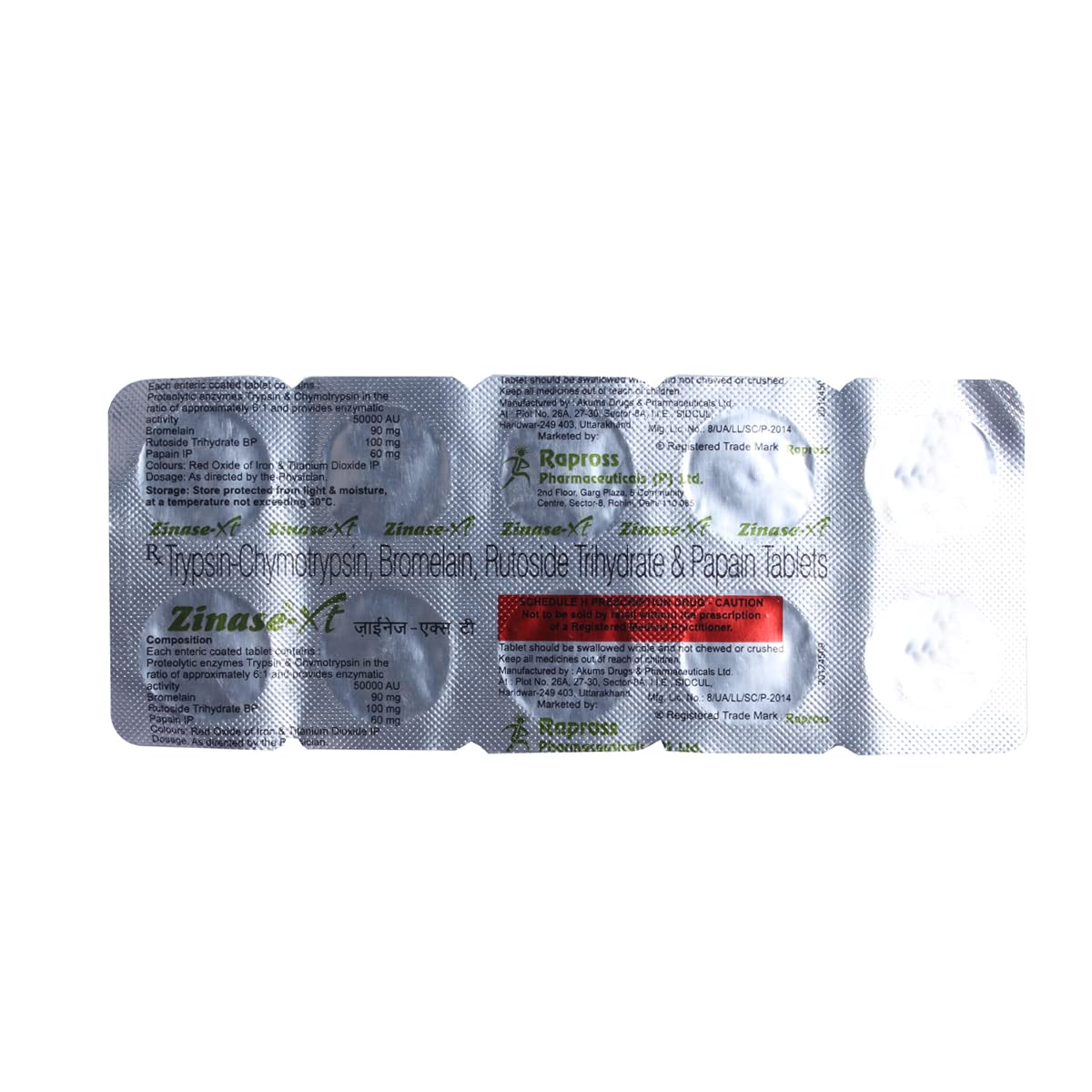 Zinase XT - Strip of 10 Tablets