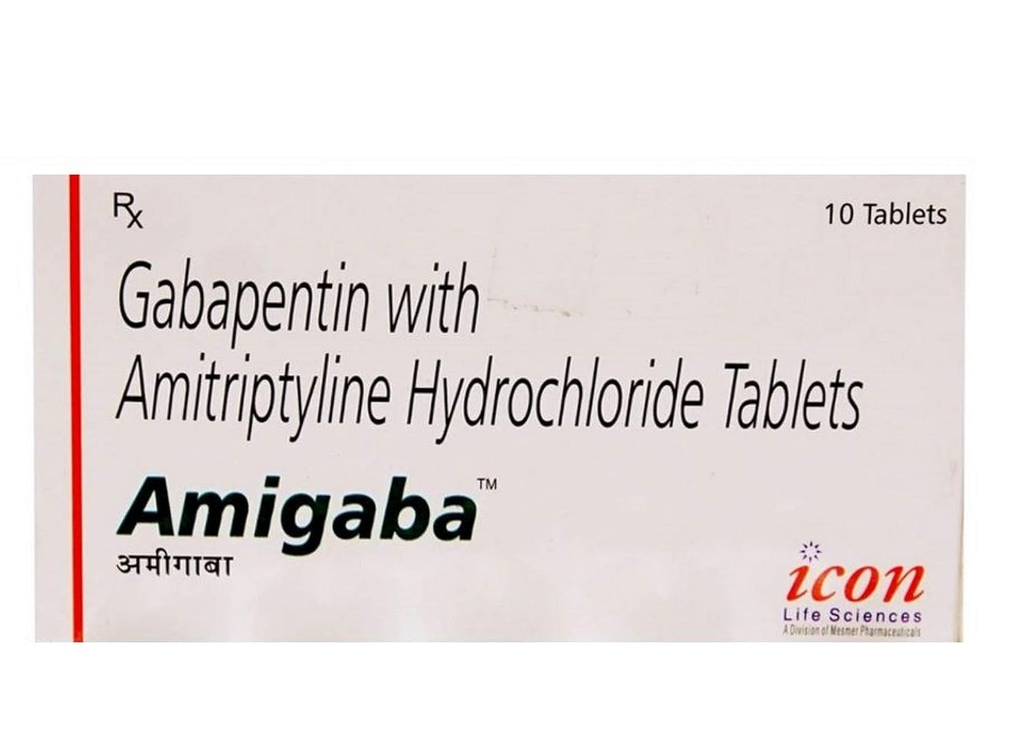 Amigaba 300Mg/10Mg - Strip of 10 Tablets