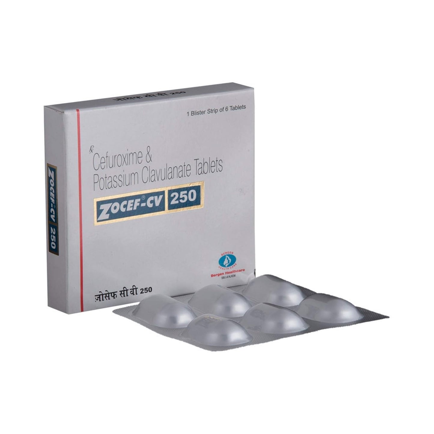 Zocef CV 250mg - Strip of 6 Tablets