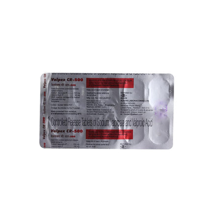 Valpex CR 500MG - Strip of 10 Tablets