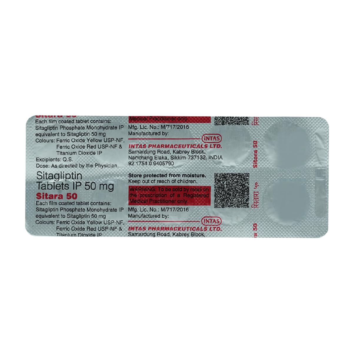 Sitara 50 mg - Strip of 10 Tablets