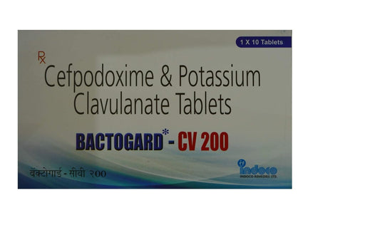 Bactogard CV 200Mg/125Mg - Strip of 10 Tablets