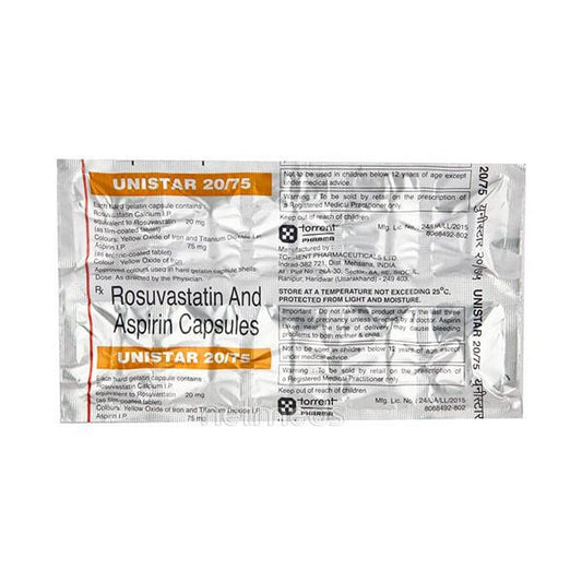 Unistar 20/75 - Strip of 10 Capsules