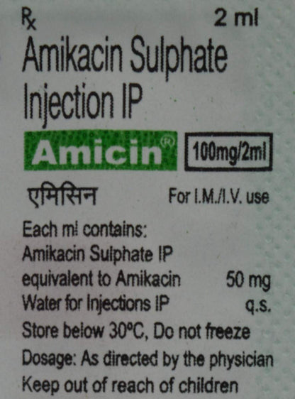 AMICIN 100MG INJECTION