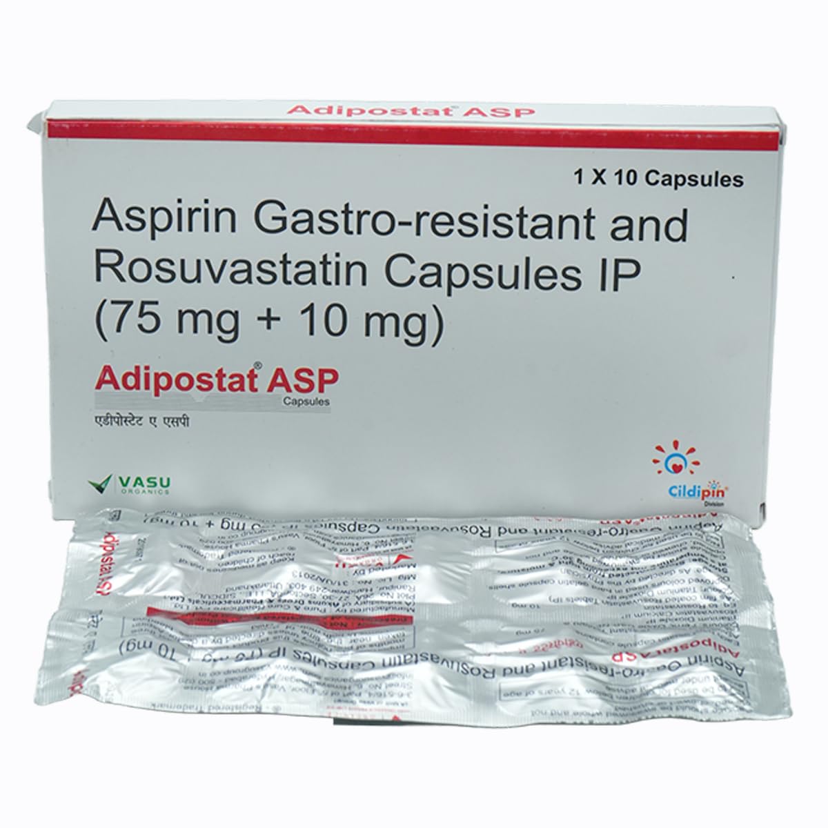 Adipostat ASP 10/75 - Strip of 10 Capsules