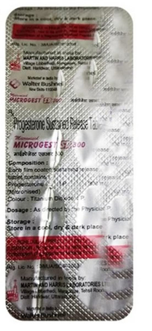 Microgest SR 300 - Strip of 10 Tablets