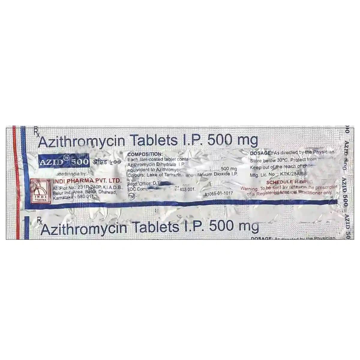 Azid 500 - Strip of 5 Tablets